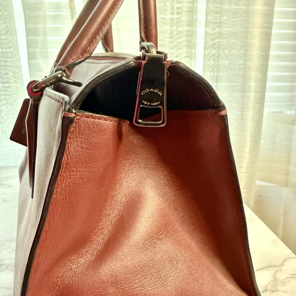 COACH x Selena Gomez Leather Crystal Embellished Bond Bag Satchel - Picture 10 of 11